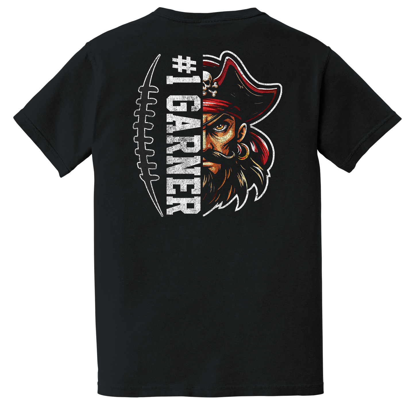 CUSTOM Pirate Football Tee