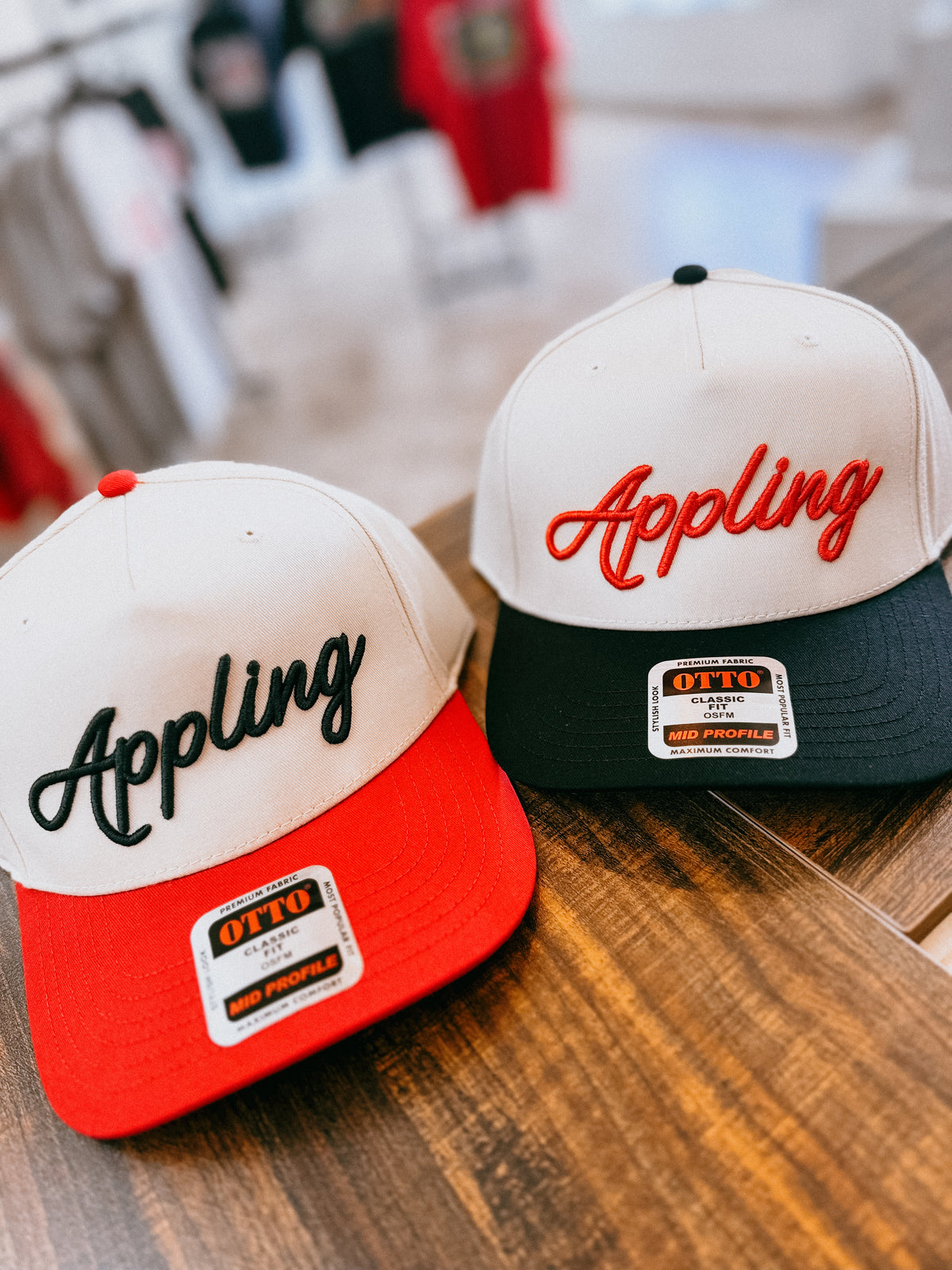 Appling two tone hat