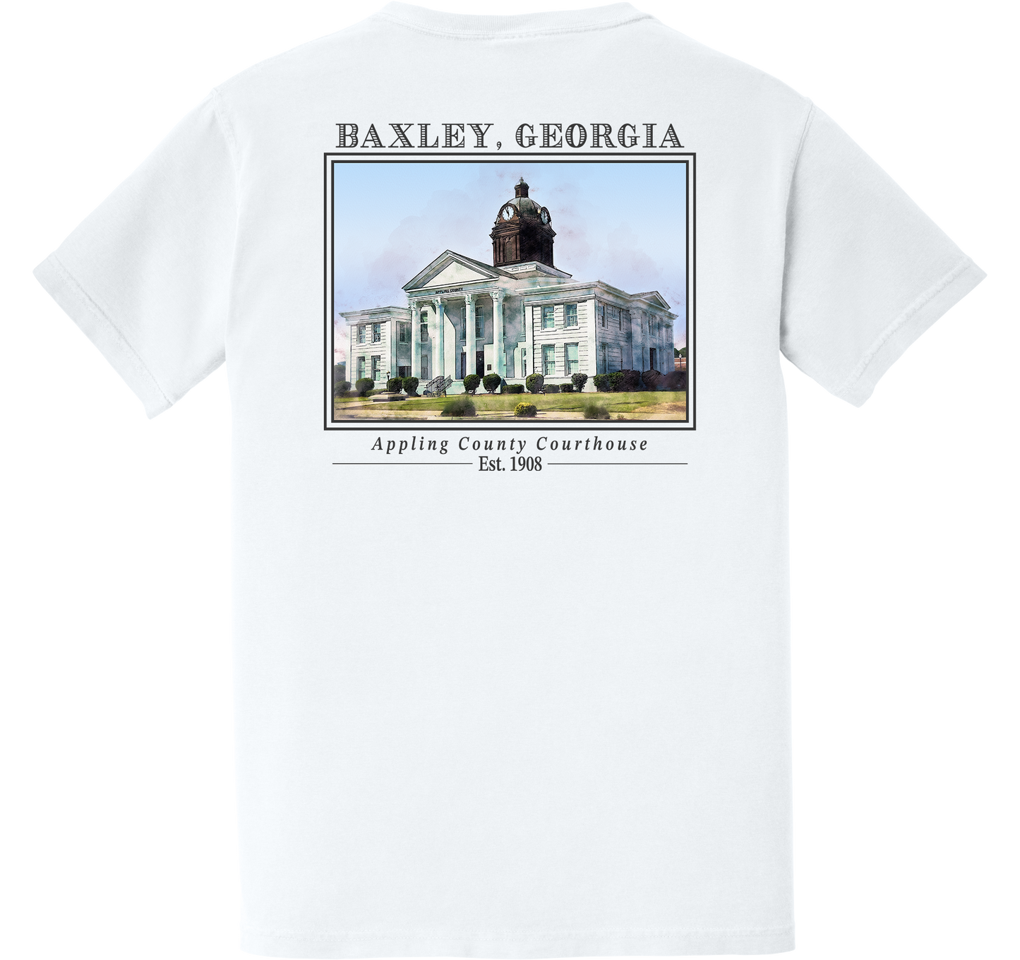 Short Sleeve Baxley, Georgia "Appling County Courthouse"