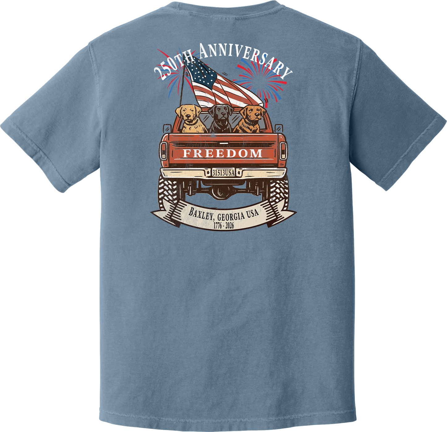 Youth 250th Anniversary Baxley, Ga tshirt