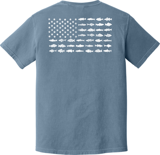 Youth - Southern Waters Fish Flag Shirt