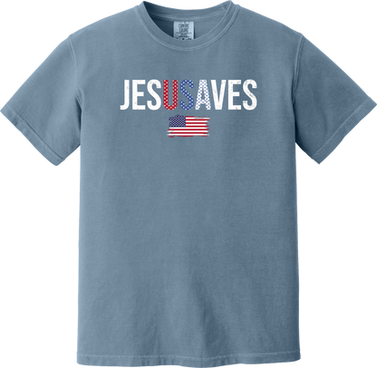 Jesus Saves Patriotic Tee