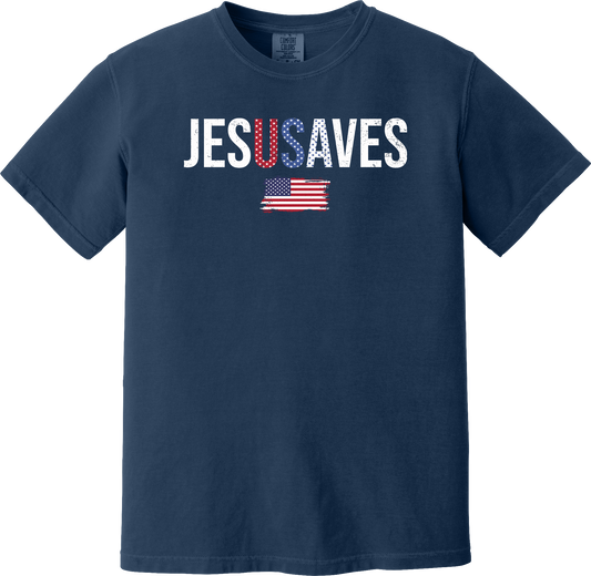 Jesus Saves Patriotic Tee