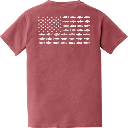 Youth - Southern Waters Fish Flag Shirt