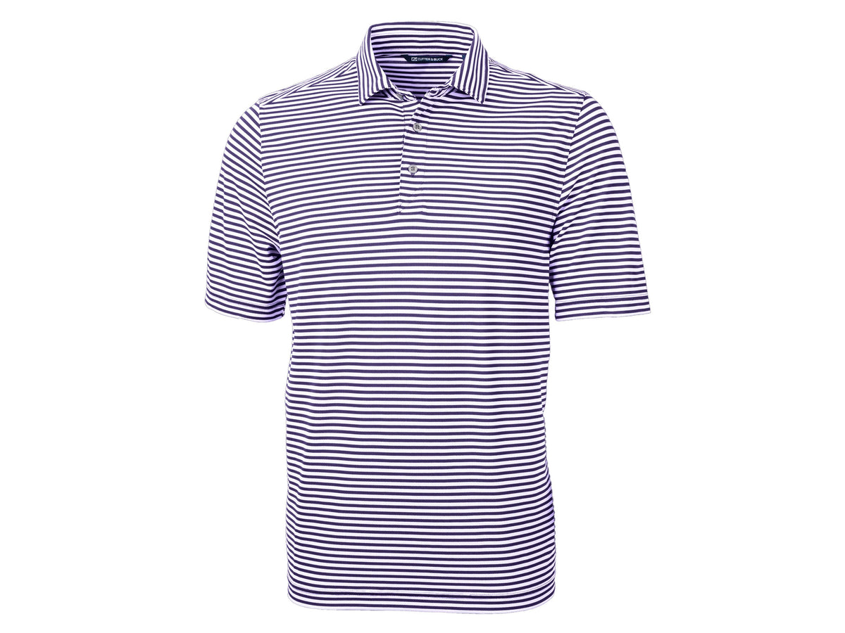 Cutter & Buck Virtue Eco Pique Stripe Recycled Mens Polo
