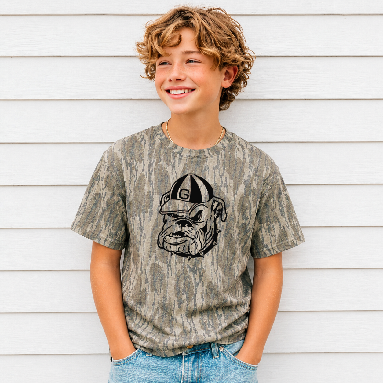 Youth Mossy Oak Bottomland Camo Classic Dawg