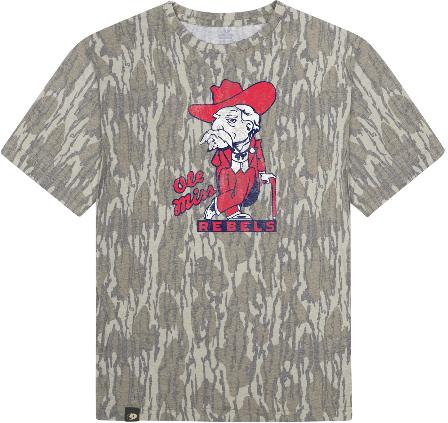 Mossy Oak Bottomland Camo Colonel Reb tee