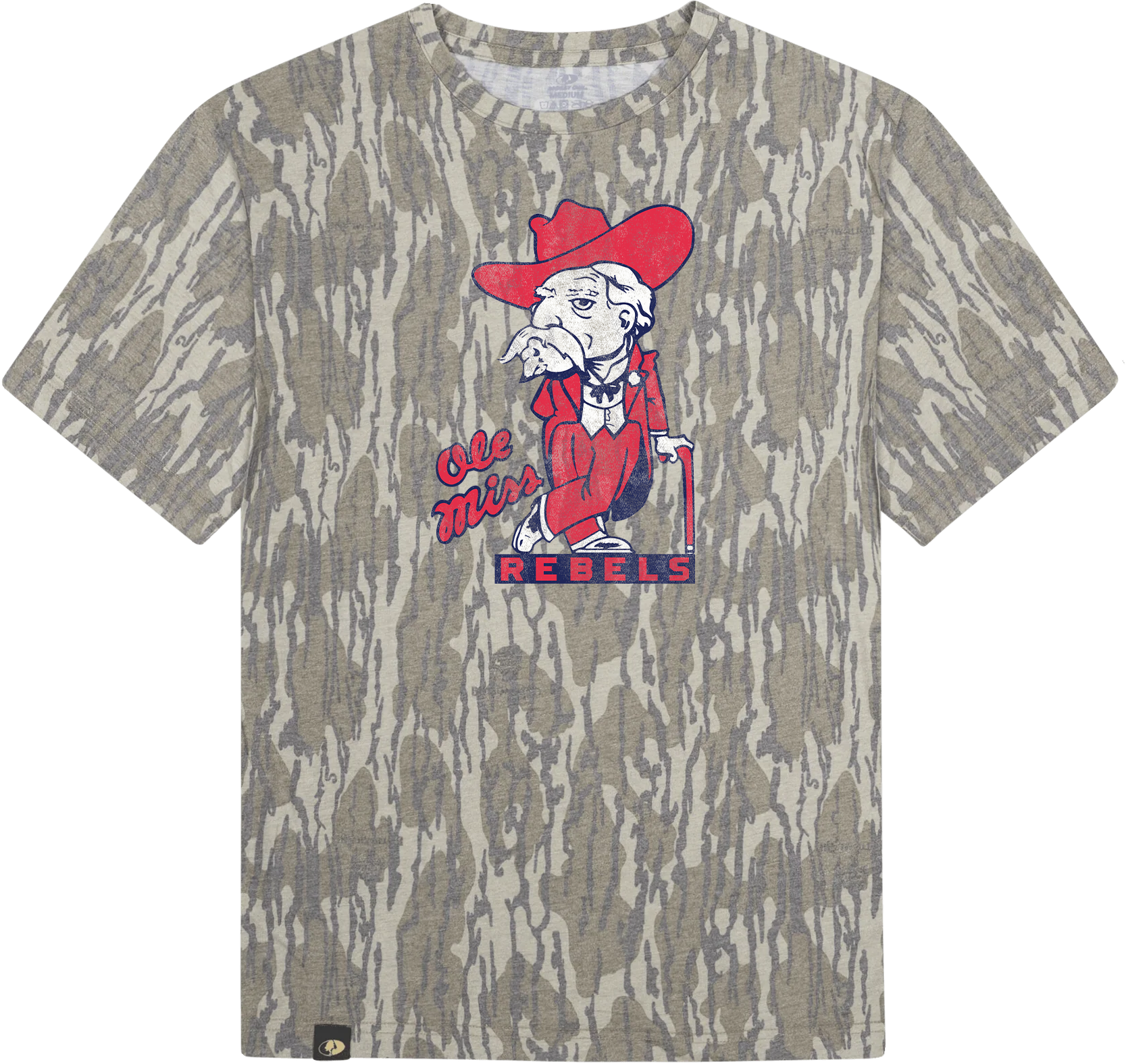 Mossy Oak Bottomland Camo Colonel Reb tee