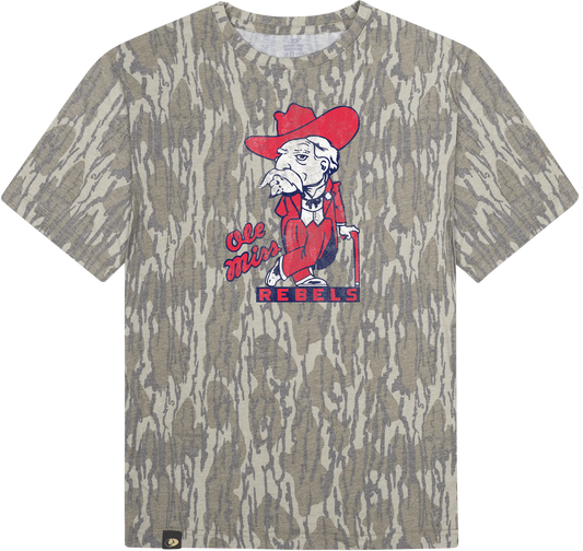 Mossy Oak Bottomland Camo Colonel Reb tee