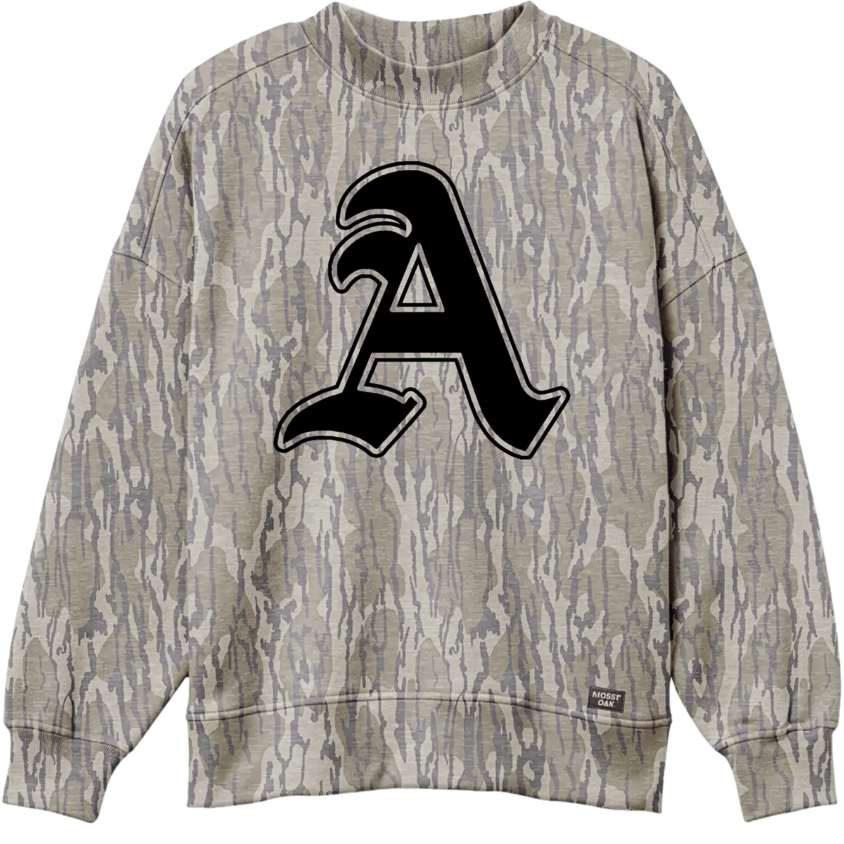 Appling A Mossy Oak Bottonland Camo Mock Neck Sweatshirt