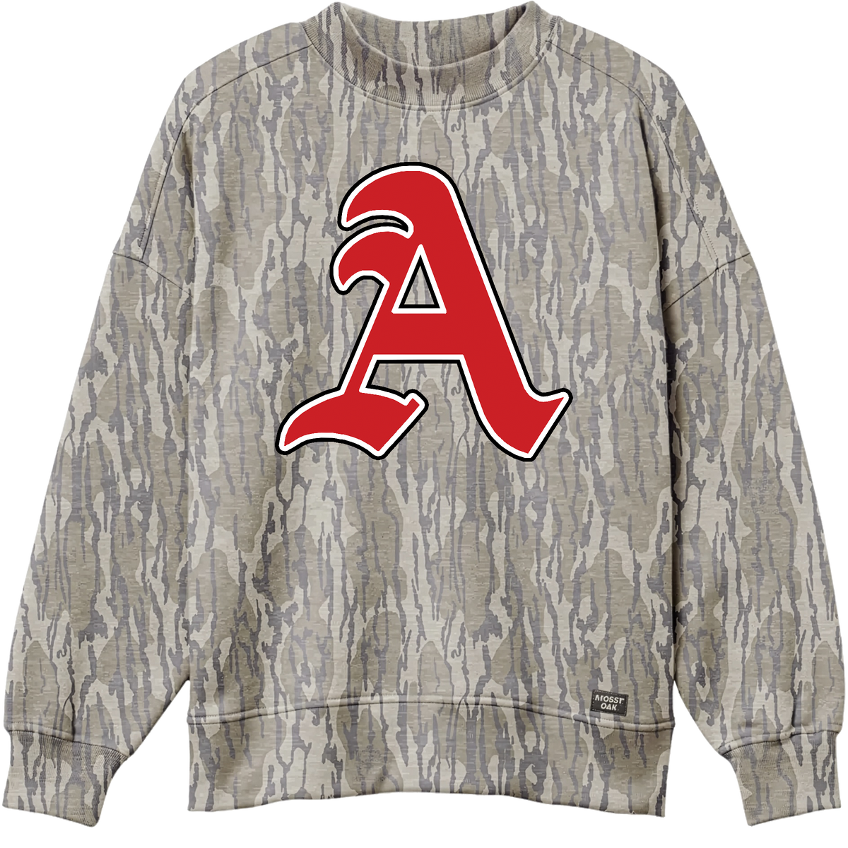 Appling A Mossy Oak Bottonland Camo Mock Neck Sweatshirt