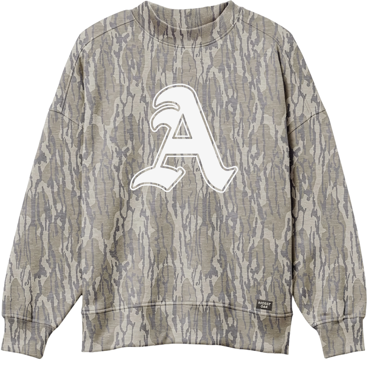 Appling A Mossy Oak Bottonland Camo Mock Neck Sweatshirt