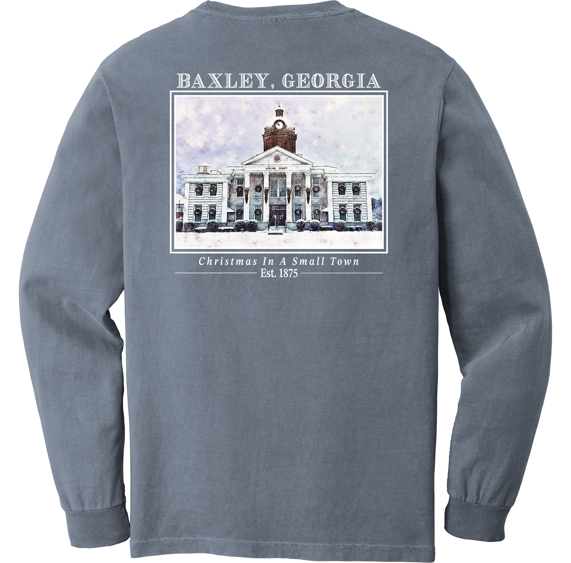Long Sleeve Baxley, Georgia - "Christmas In A Small Town"