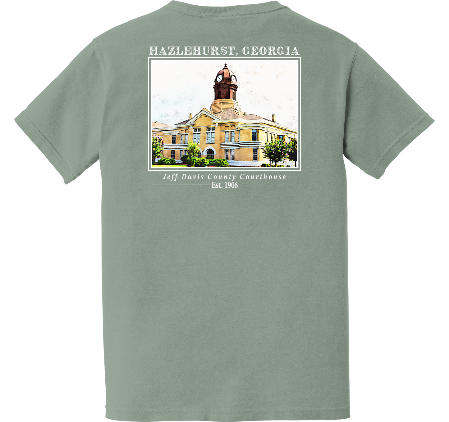 Short Sleeve Hazlehurst, Georgia "Jeff Davis County Courthouse"