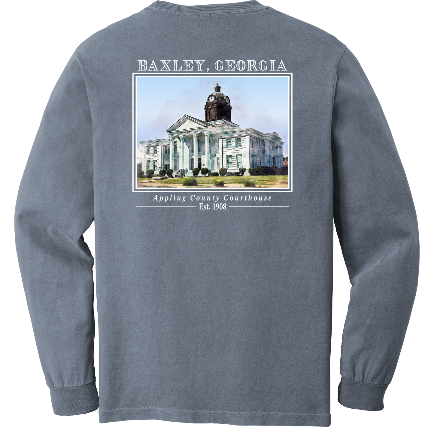 Long Sleeve Baxley, Georgia "Appling County Courthouse"