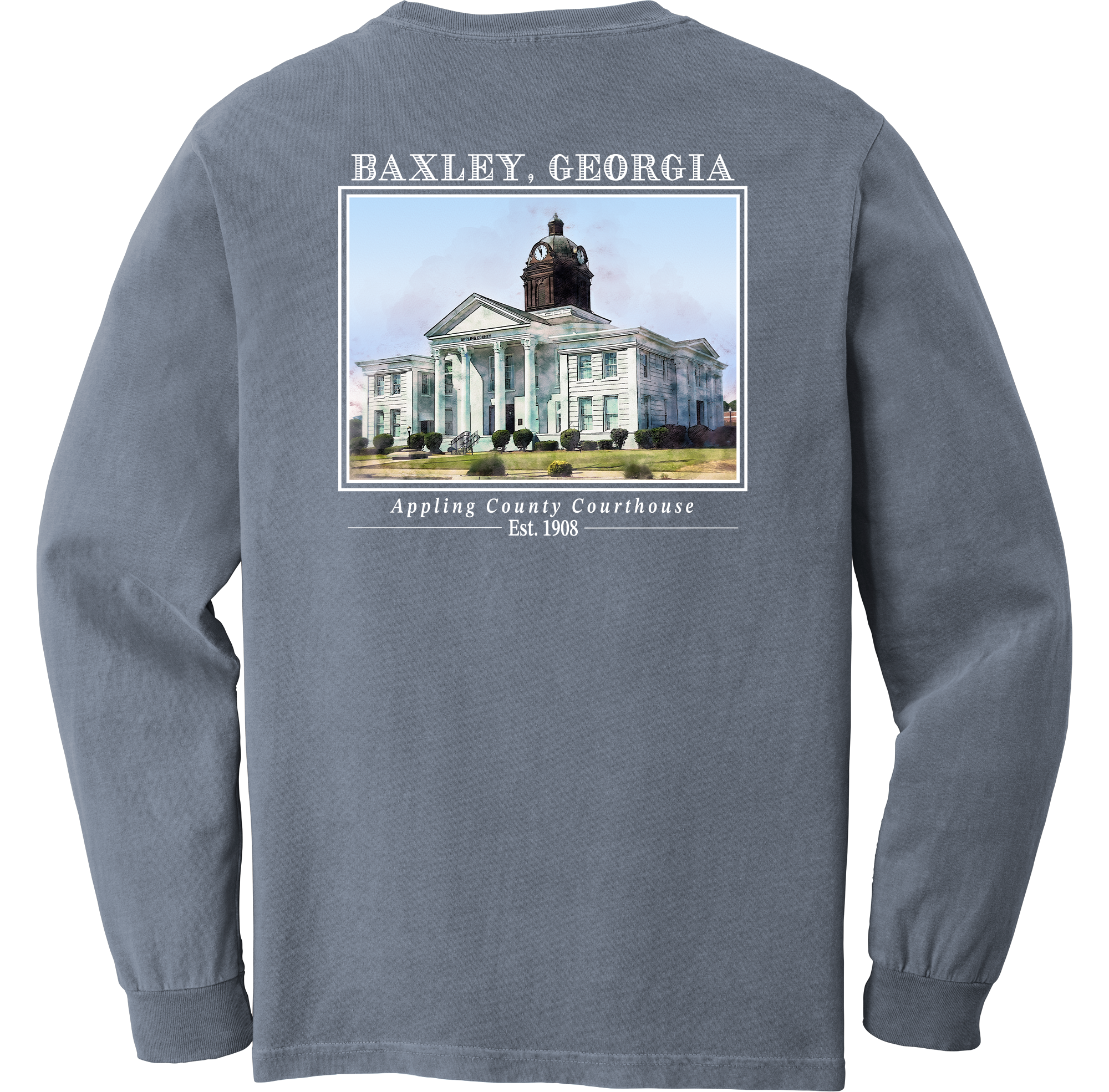 Long Sleeve Baxley, Georgia "Appling County Courthouse"