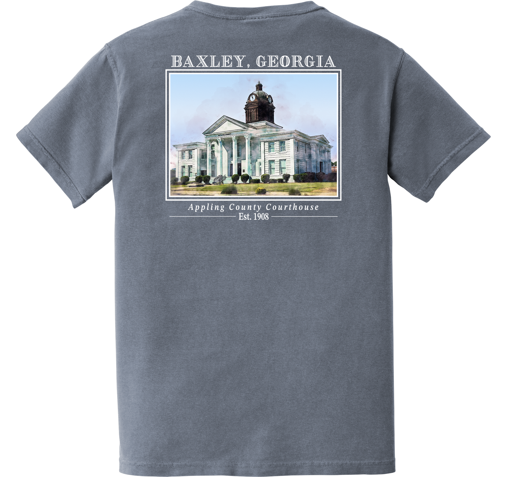 Short Sleeve Baxley, Georgia "Appling County Courthouse"