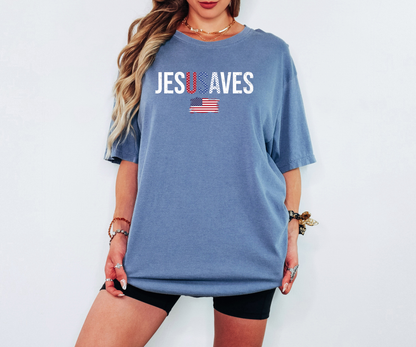 Jesus Saves Patriotic Tee