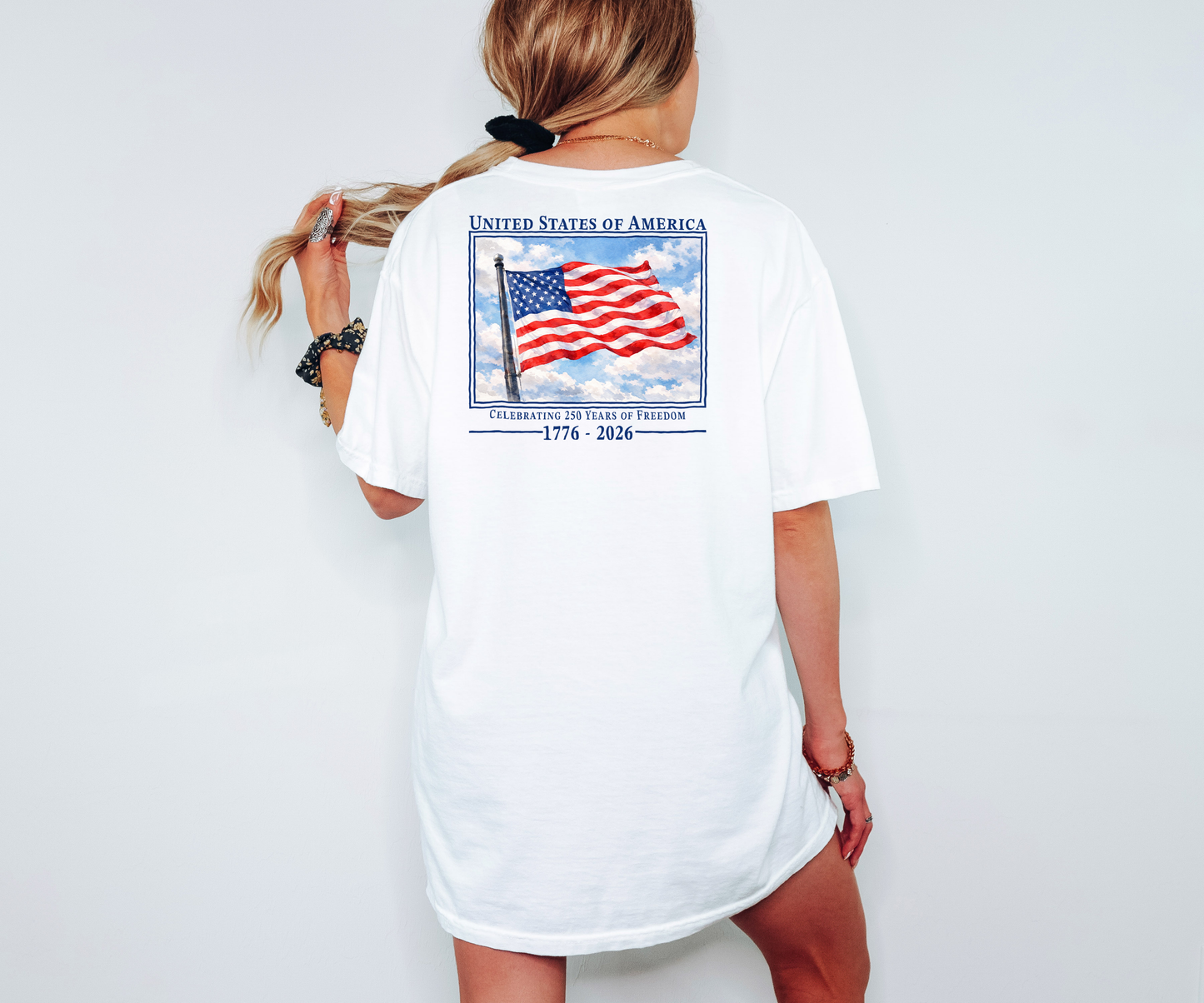 USA Flag Graphic Tee | Patriotic 1776 Shirt