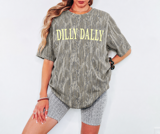 Mossy Oak Bottomland Camo Dilly Dally tshirt