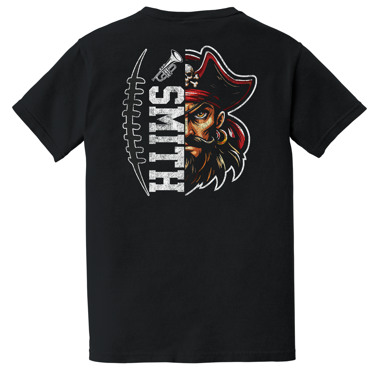 CUSTOM Pirate Football Tee