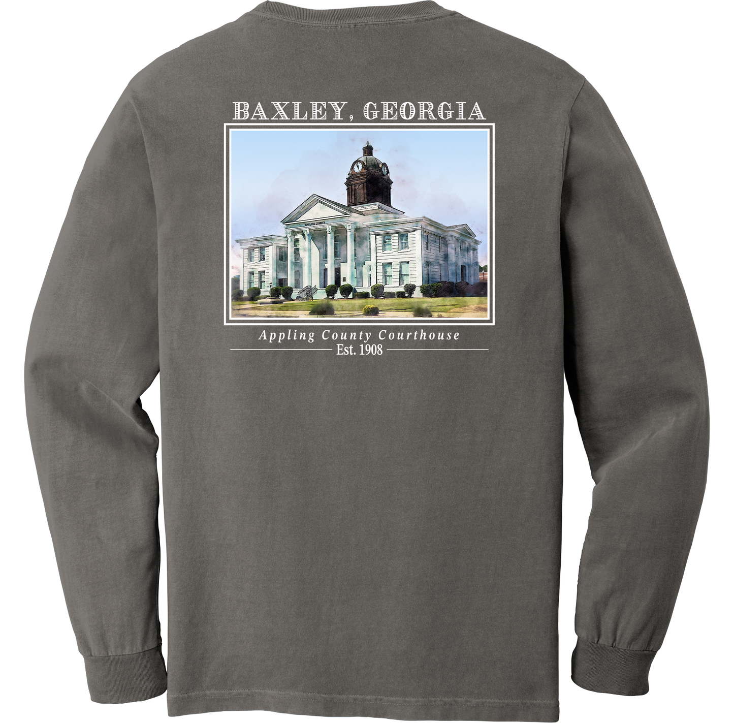 Long Sleeve Baxley, Georgia "Appling County Courthouse"
