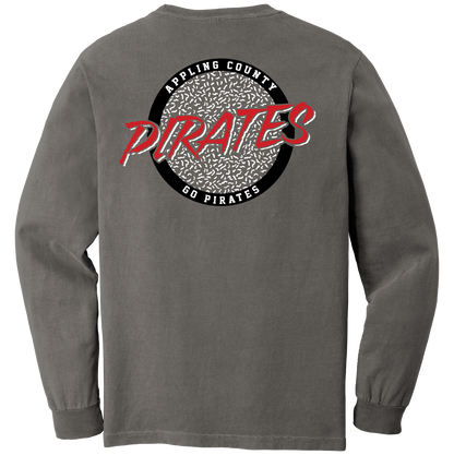 Long Sleeve Pirates Circle Logo Pocket Tee