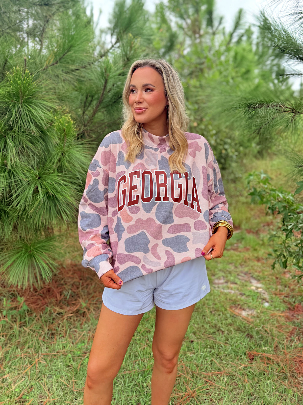 Georgia Camouflage Mock Neck Sweatshirt