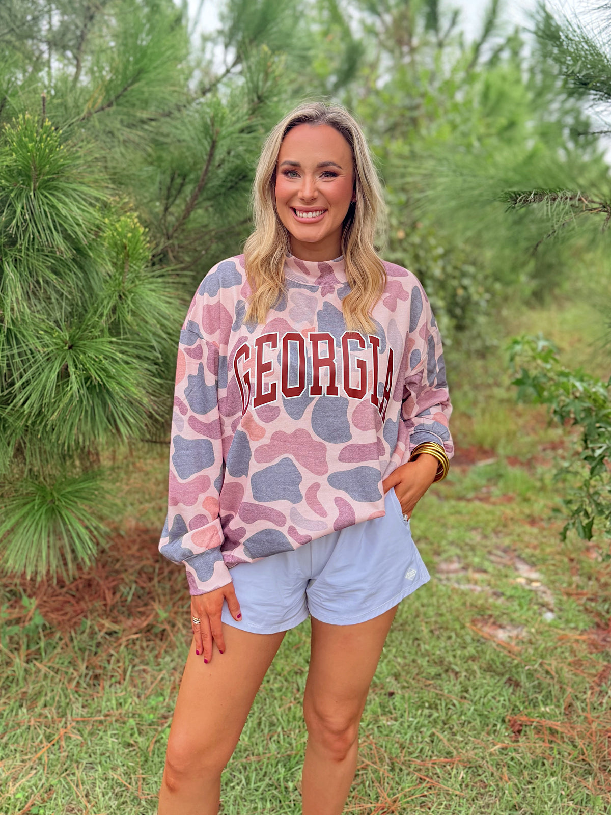 Georgia Camouflage Mock Neck Sweatshirt