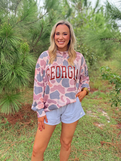Georgia Camouflage Mock Neck Sweatshirt