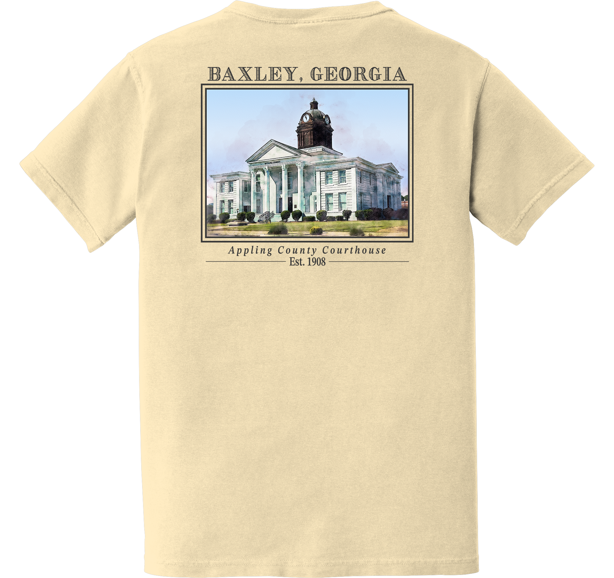 Short Sleeve Baxley, Georgia "Appling County Courthouse"