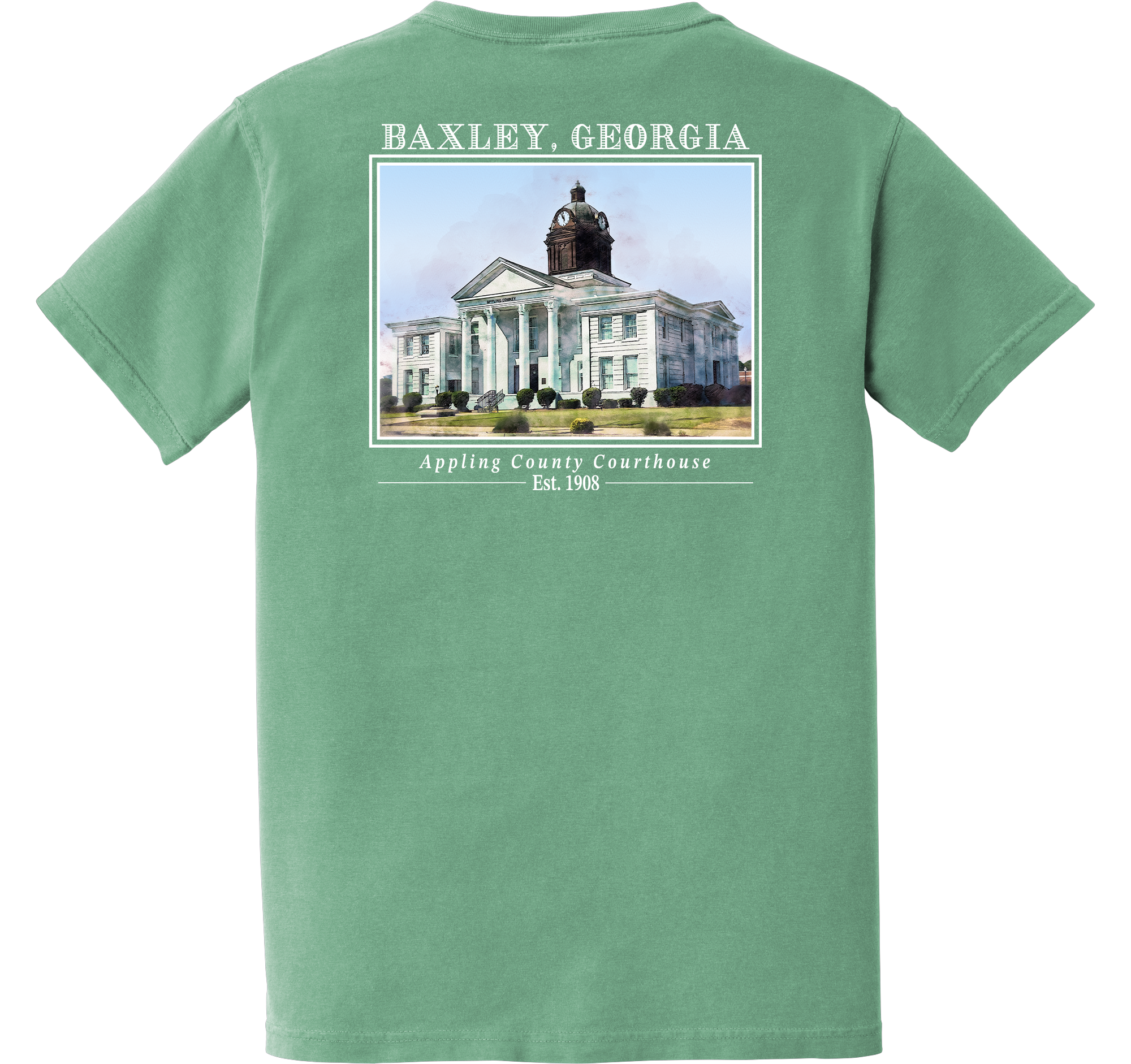 Short Sleeve Baxley, Georgia "Appling County Courthouse"