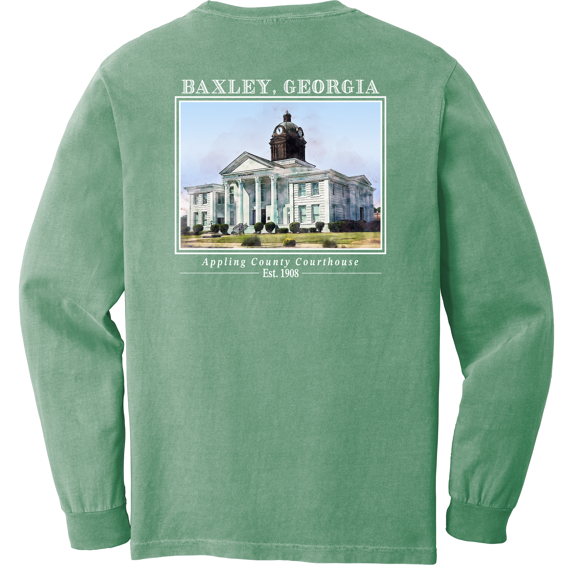 Long Sleeve Baxley, Georgia "Appling County Courthouse"