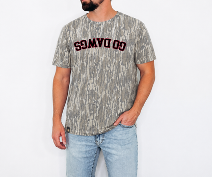 Mossy Oak Bottomland Camo Upside Down Go Dawgs