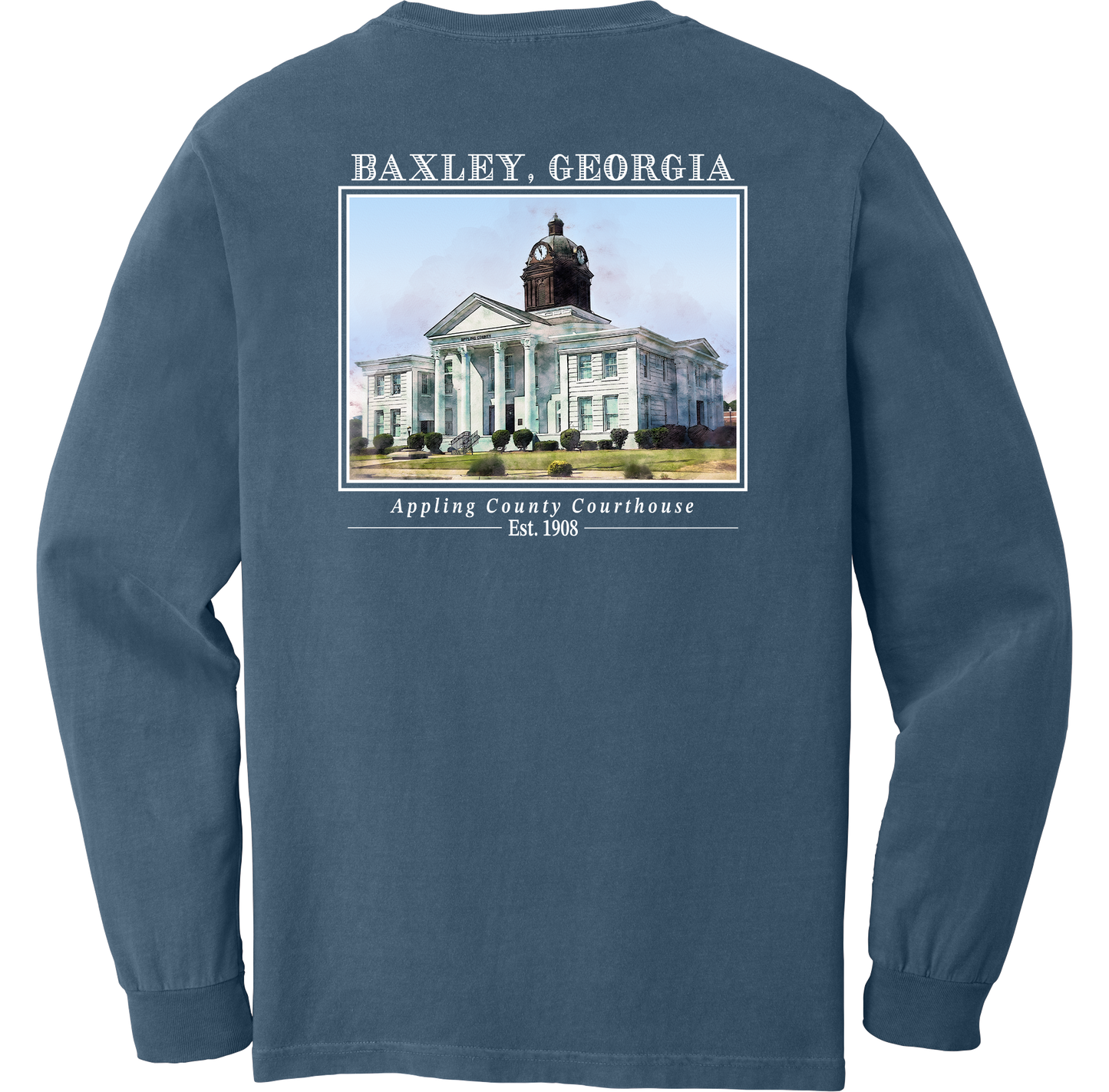 Long Sleeve Baxley, Georgia "Appling County Courthouse"