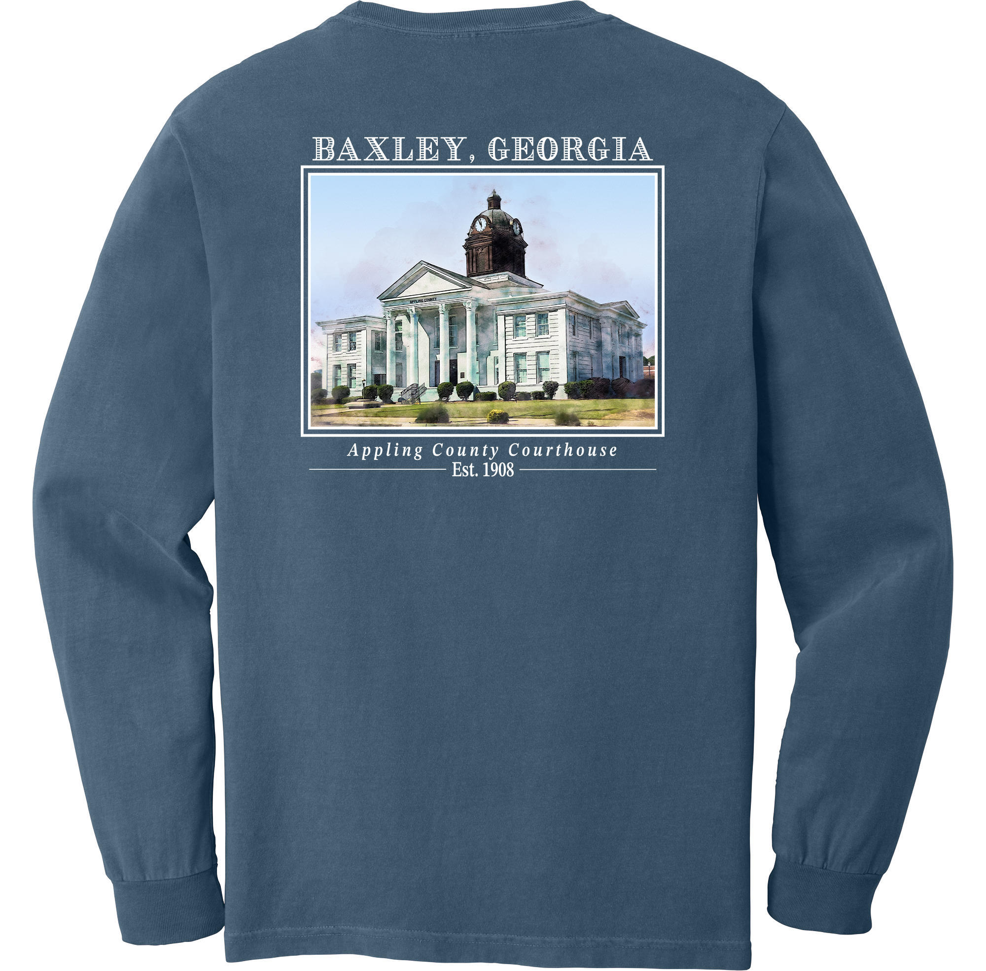 Long Sleeve Baxley, Georgia "Appling County Courthouse"