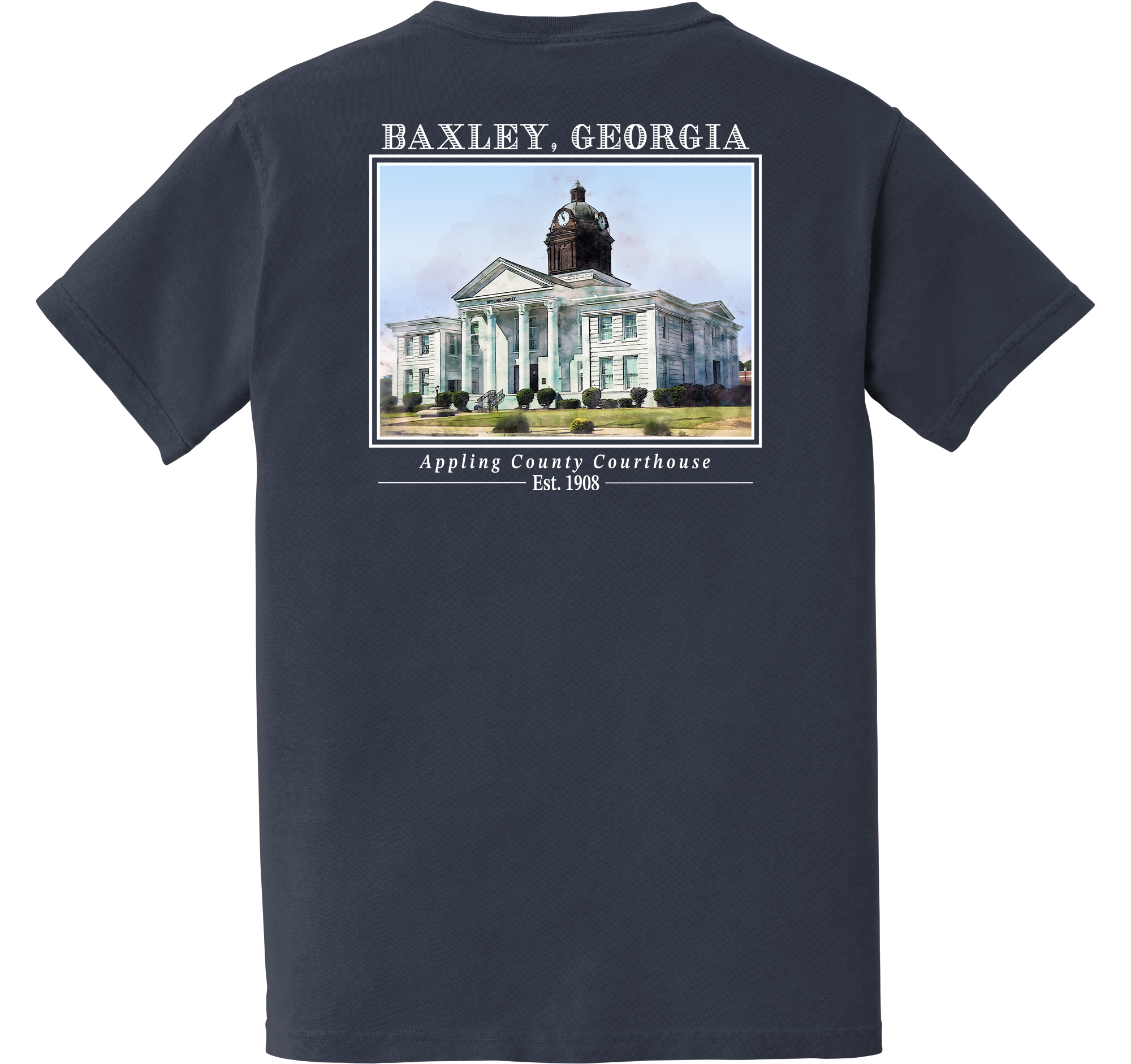 Short Sleeve Baxley, Georgia "Appling County Courthouse"