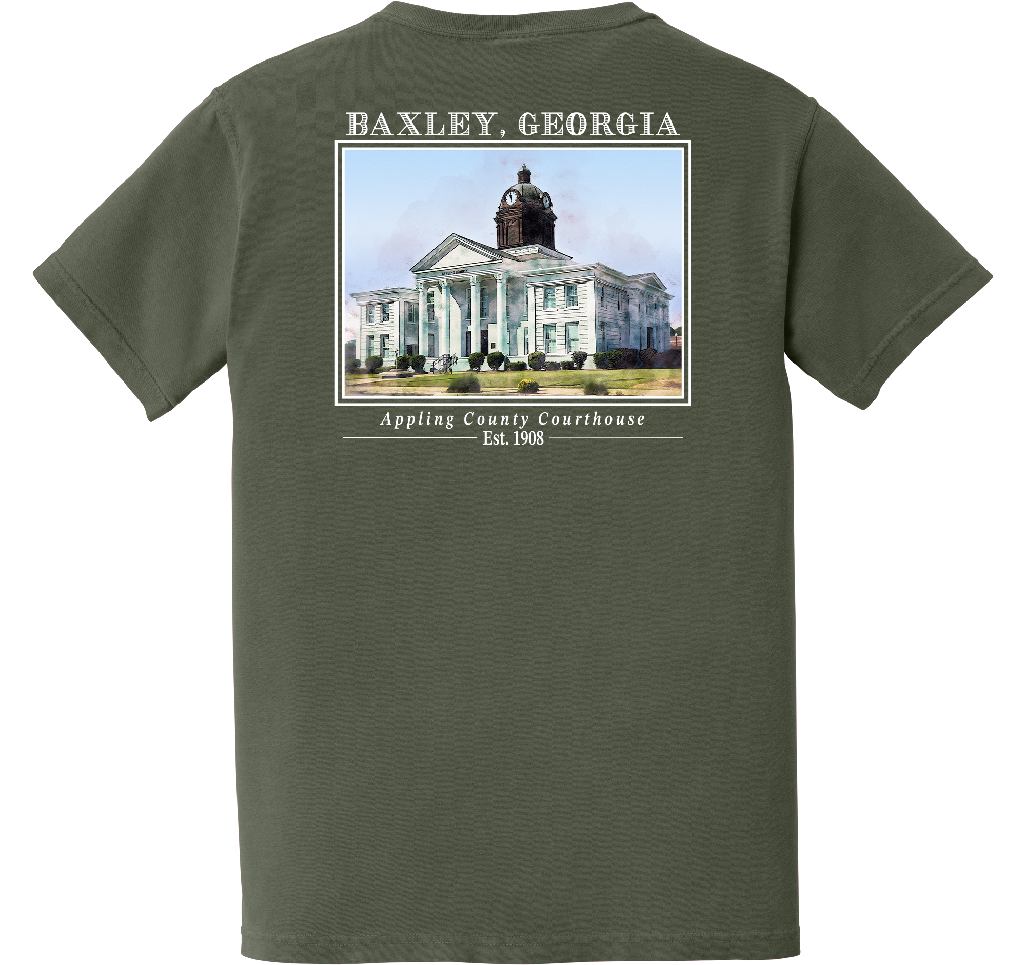 Short Sleeve Baxley, Georgia "Appling County Courthouse"