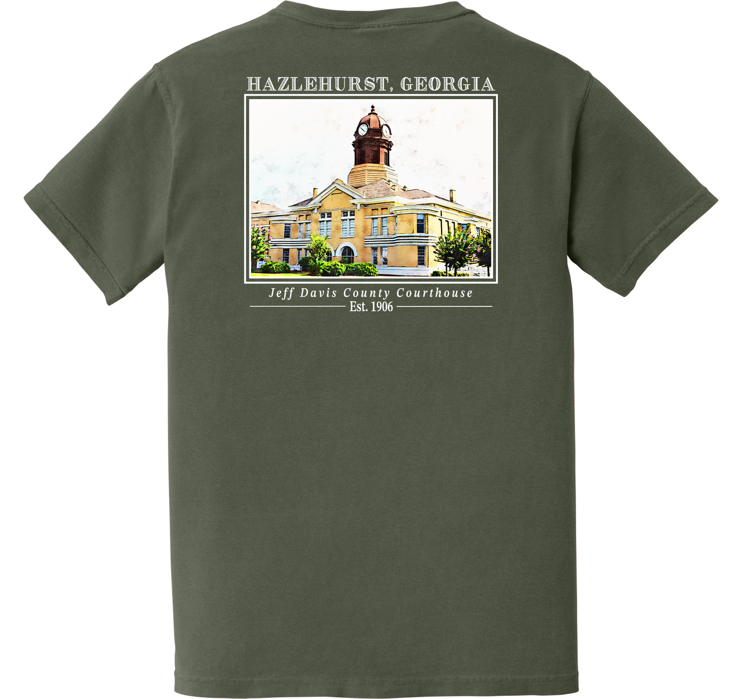 Short Sleeve Hazlehurst, Georgia "Jeff Davis County Courthouse"
