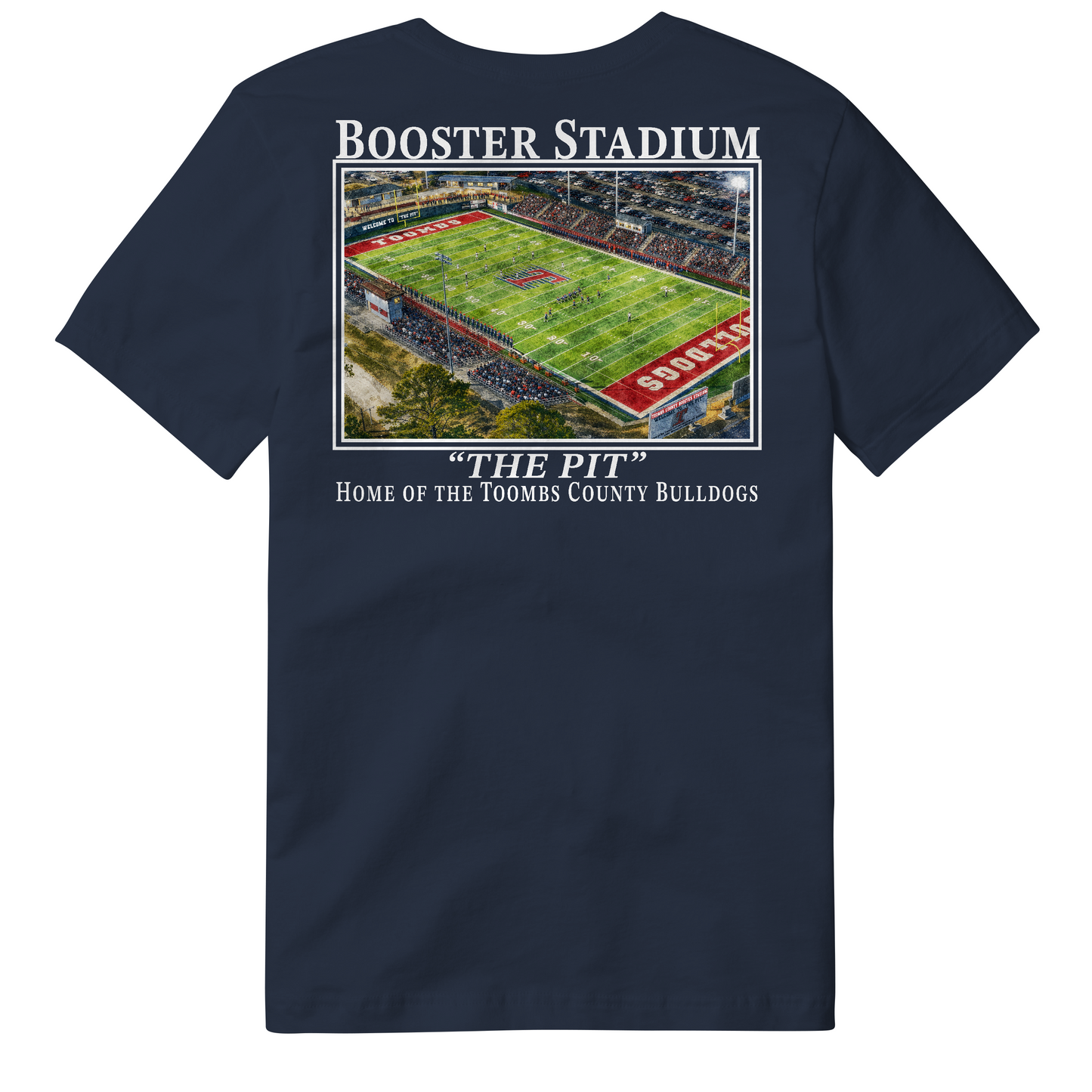 Custom Hometown Football Stadium tee