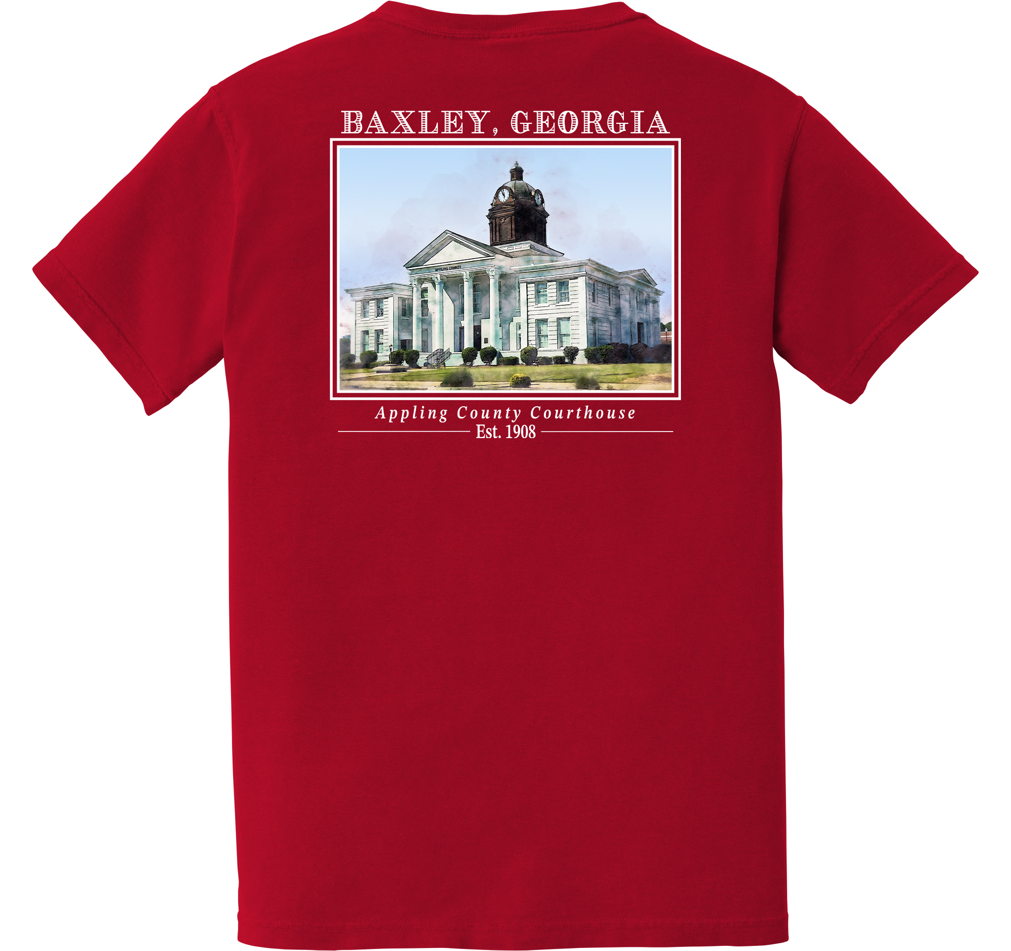 Short Sleeve Baxley, Georgia "Appling County Courthouse"