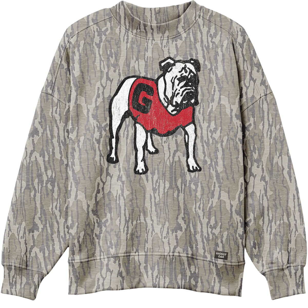 DAWGS Mossy Oak Bottonland Camo Mock Neck Sweatshirt