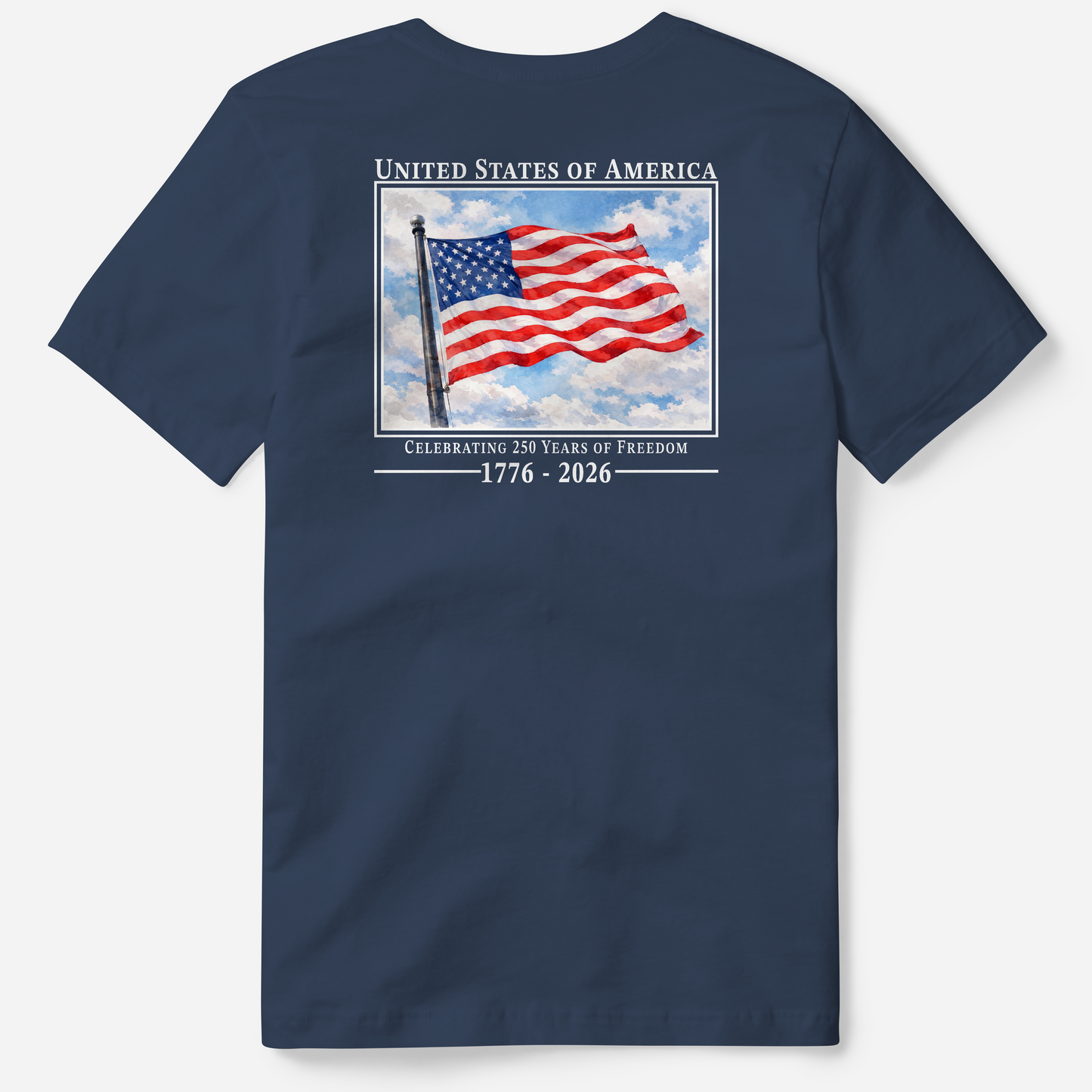 USA Flag Graphic Tee | Patriotic 1776 Shirt