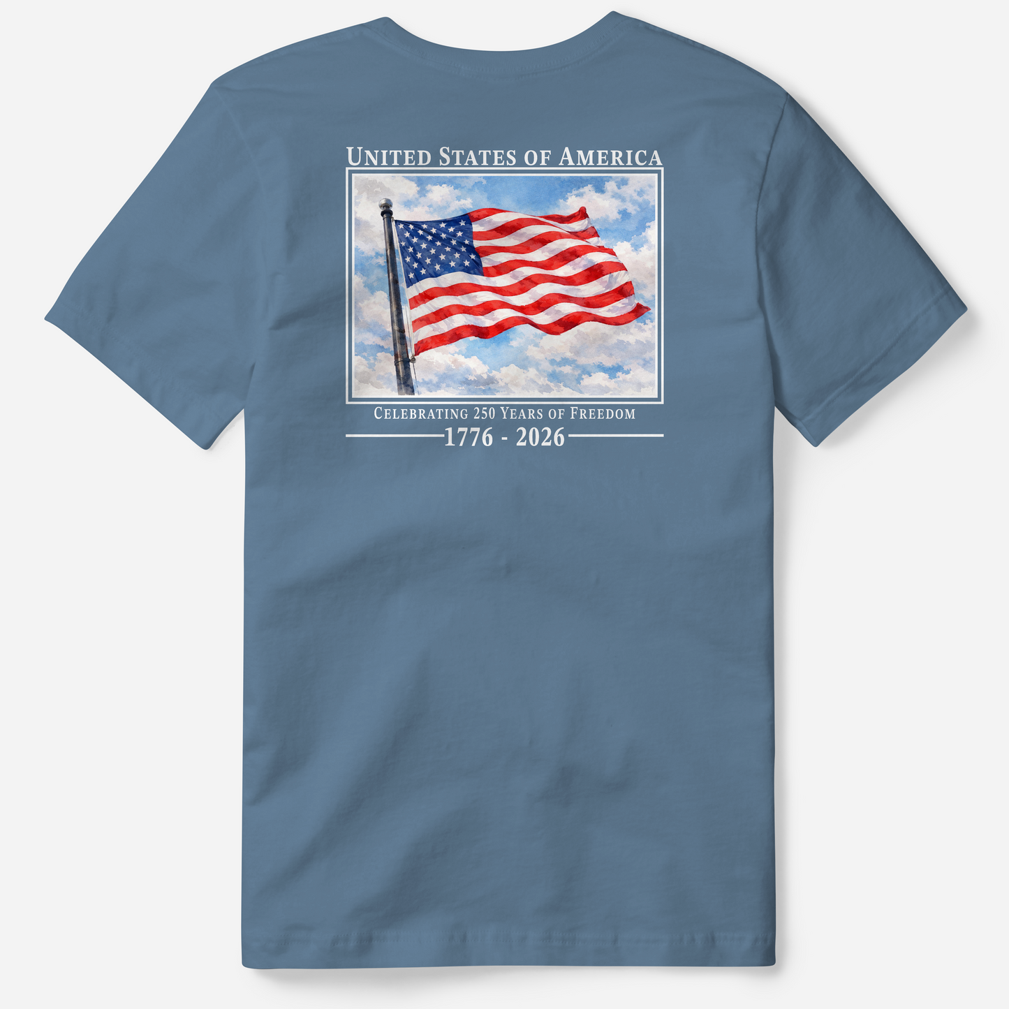 USA Flag Graphic Tee | Patriotic 1776 Shirt