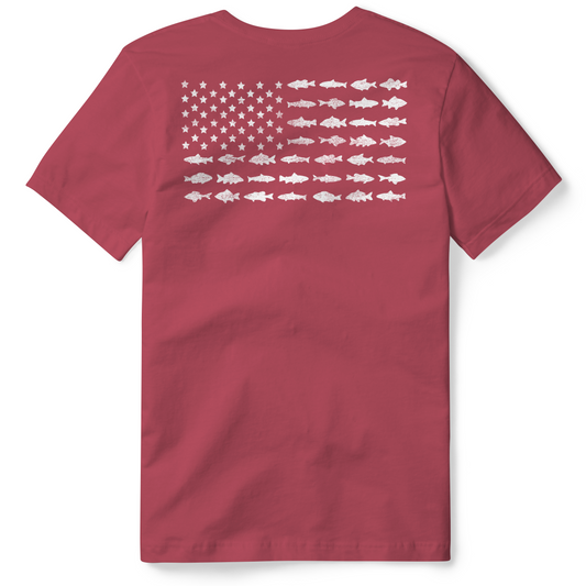 Youth - Southern Waters Fish Flag Shirt