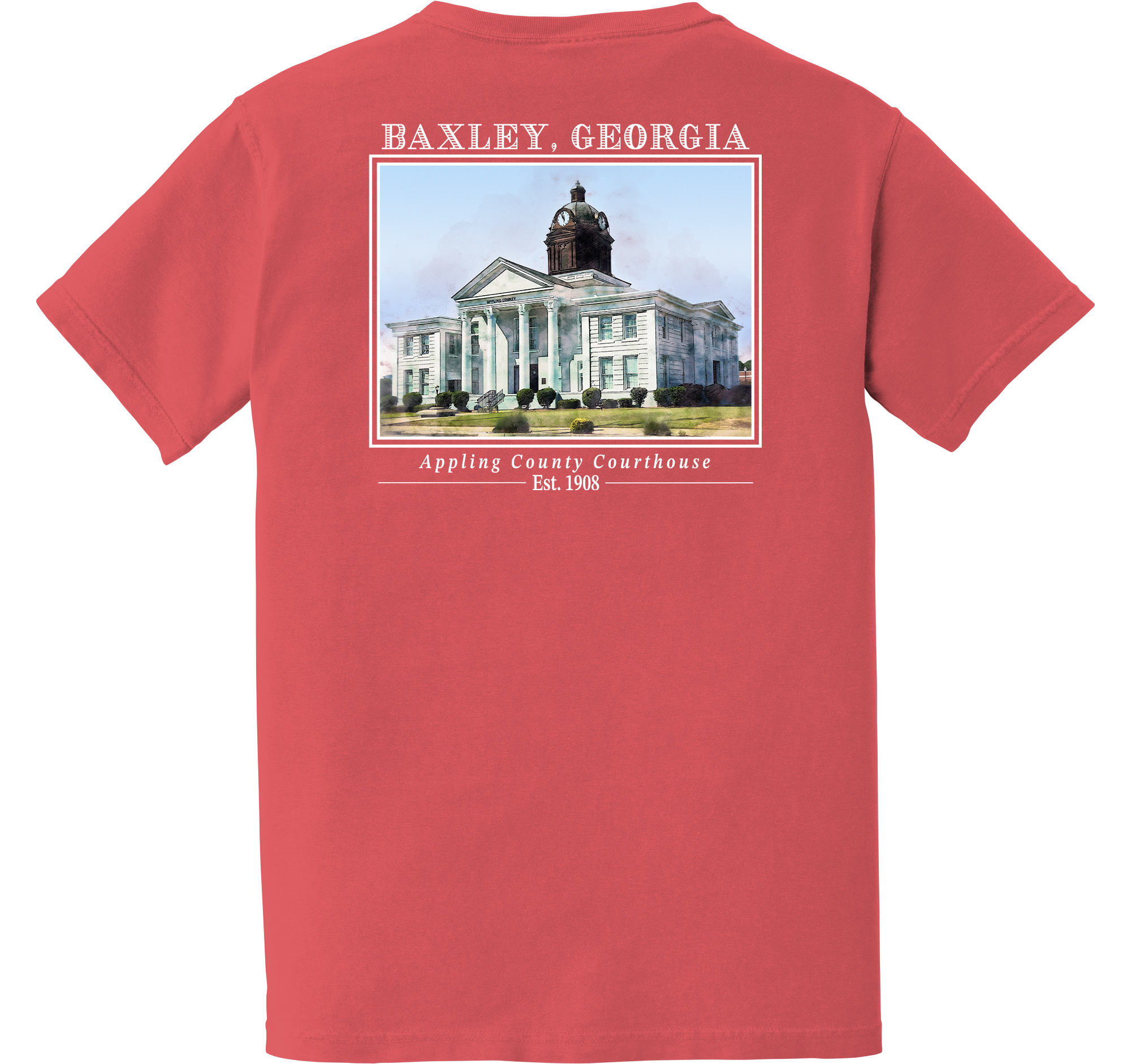 Short Sleeve Baxley, Georgia "Appling County Courthouse"
