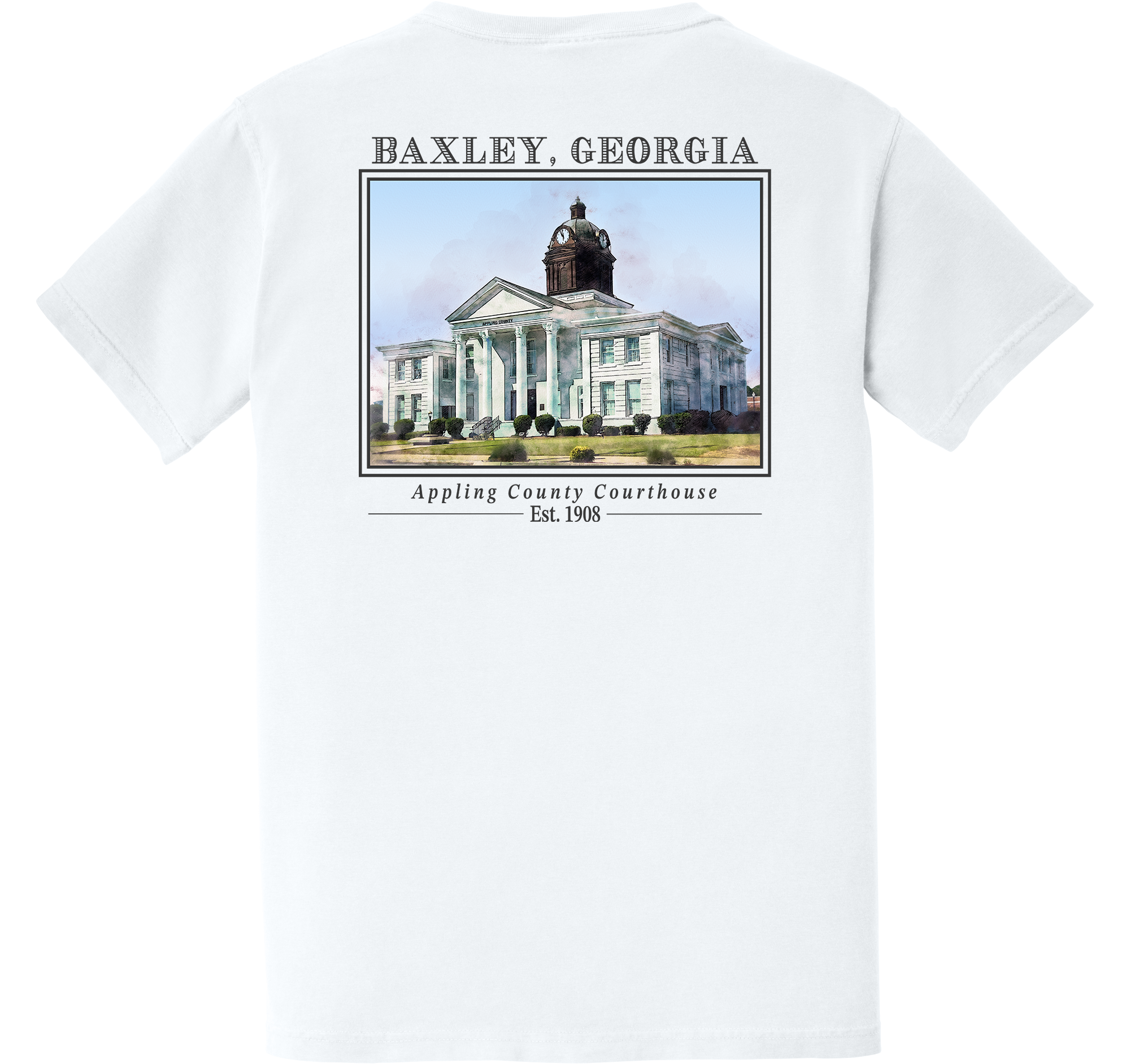 Short Sleeve Baxley, Georgia "Appling County Courthouse"