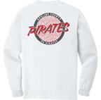 Long Sleeve Pirates Circle Logo Pocket Tee