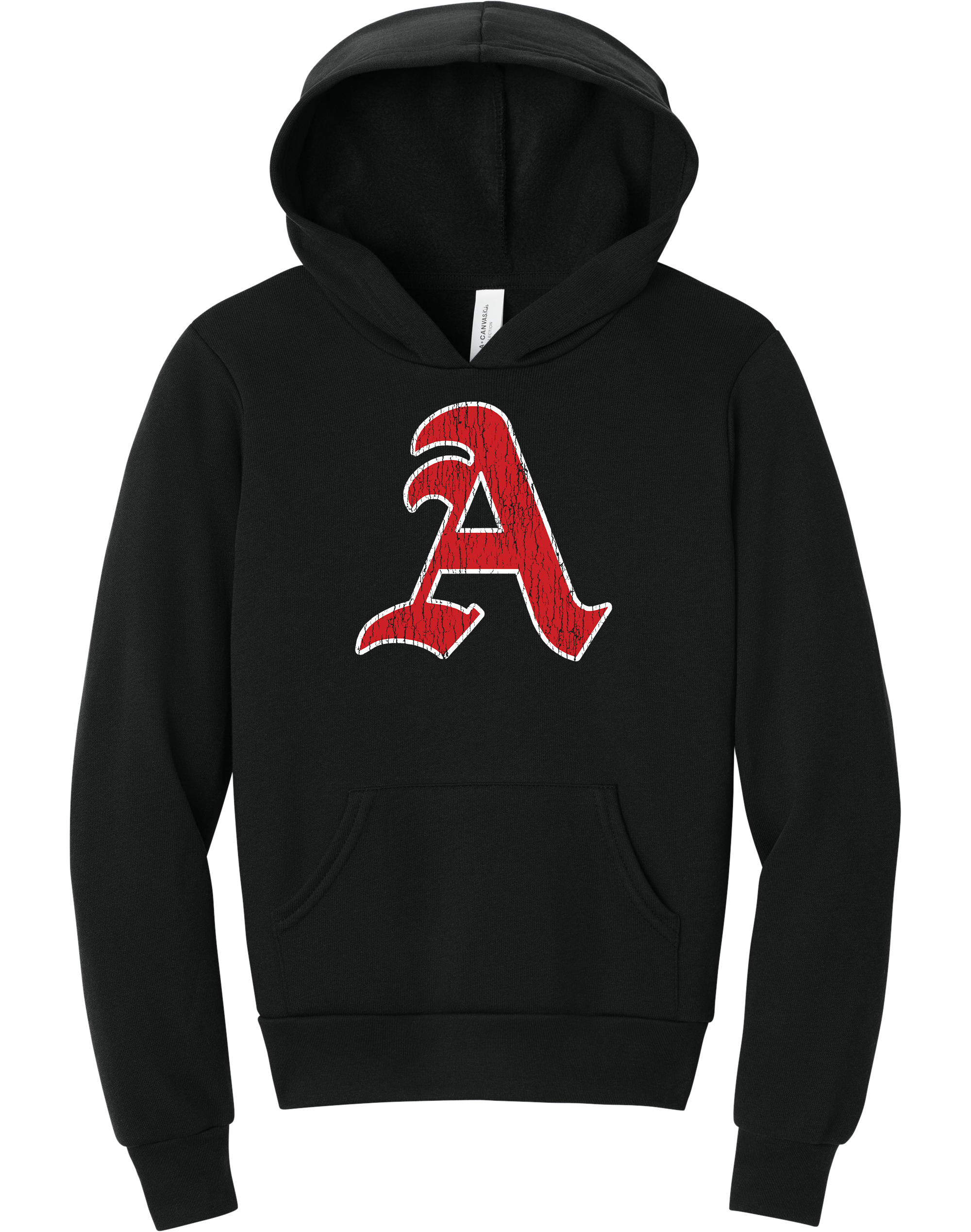 Youth Distressed Appling Sponge Fleece Hoodie Sweatshirt