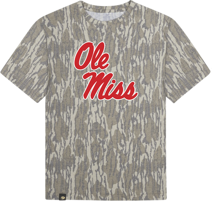 Mossy Oak Bottomland Camo Ole Miss tee